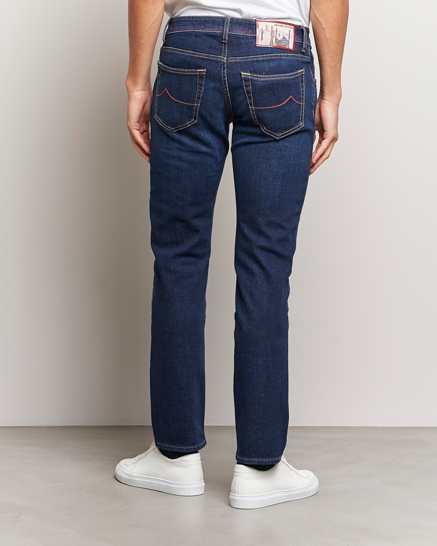 Herr | Jeans | Jacob Cohën | Nick Venice Slim Fit Stretch Jeans Dark Blue