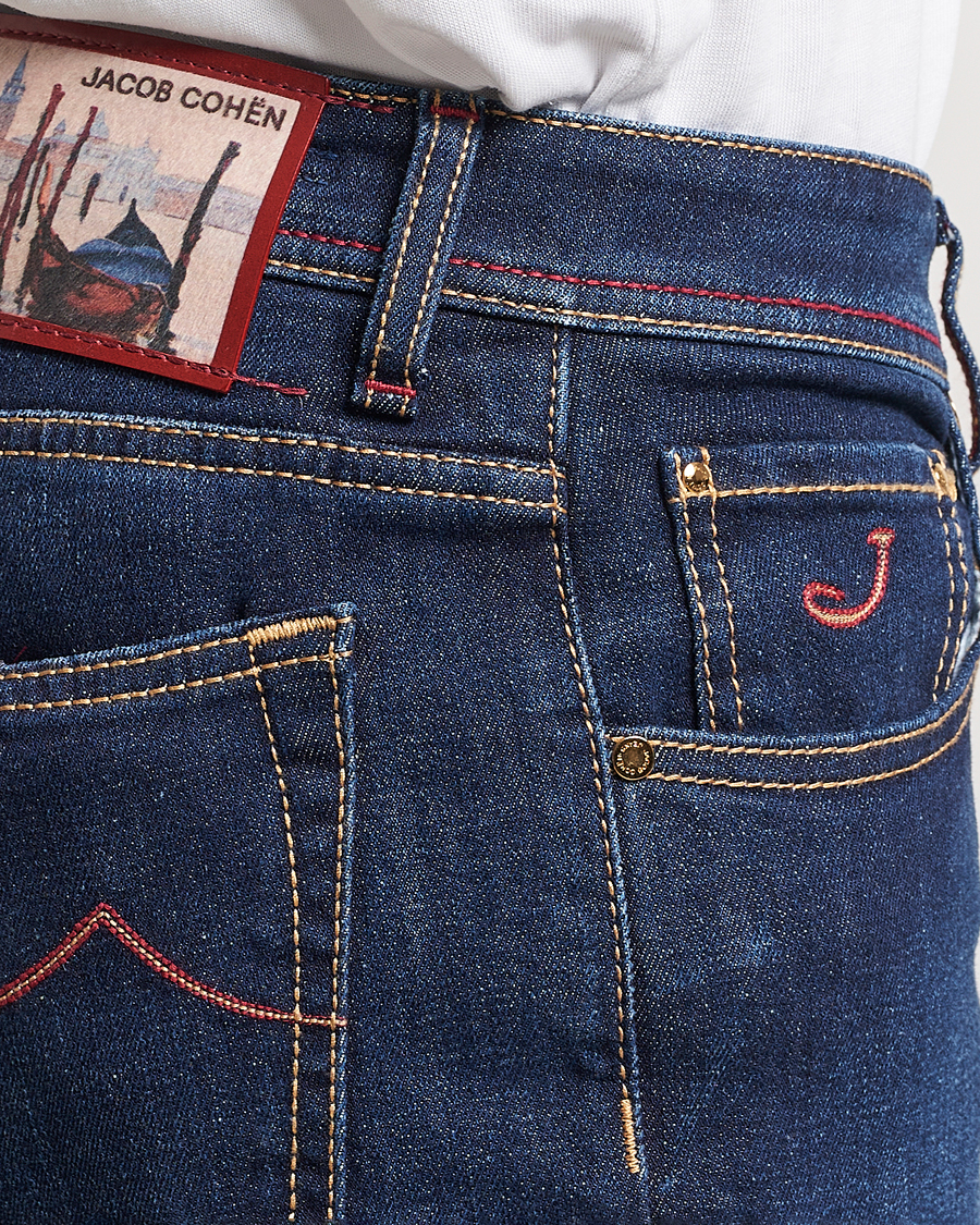 Herr | Jeans | Jacob Cohën | Nick Venice Slim Fit Stretch Jeans Dark Blue