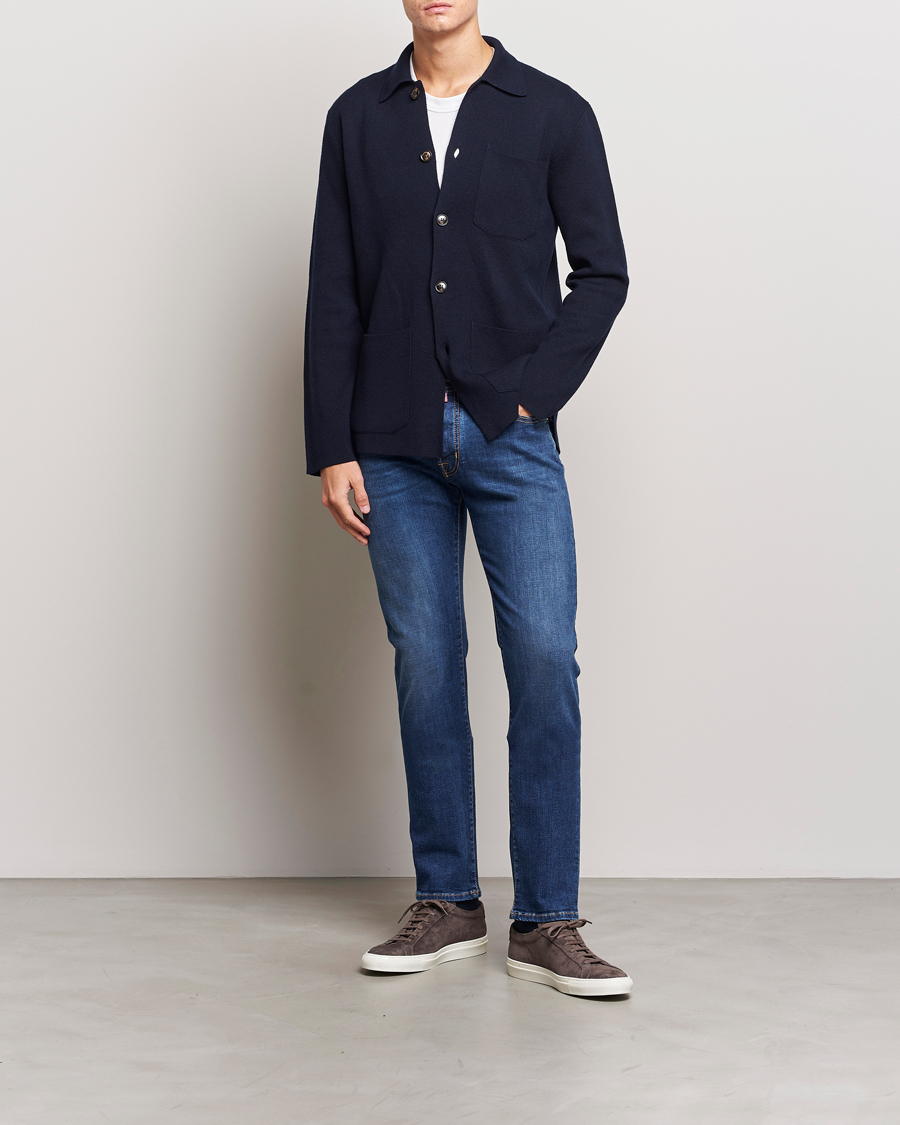 Herr | Jeans | Jacob Cohën | Bard Rome Slim Fit Stretch Jeans Mid Blue