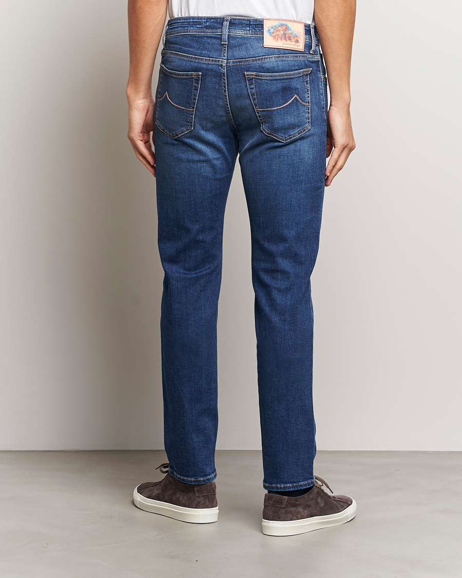 Herr | Jeans | Jacob Cohën | Bard Rome Slim Fit Stretch Jeans Mid Blue