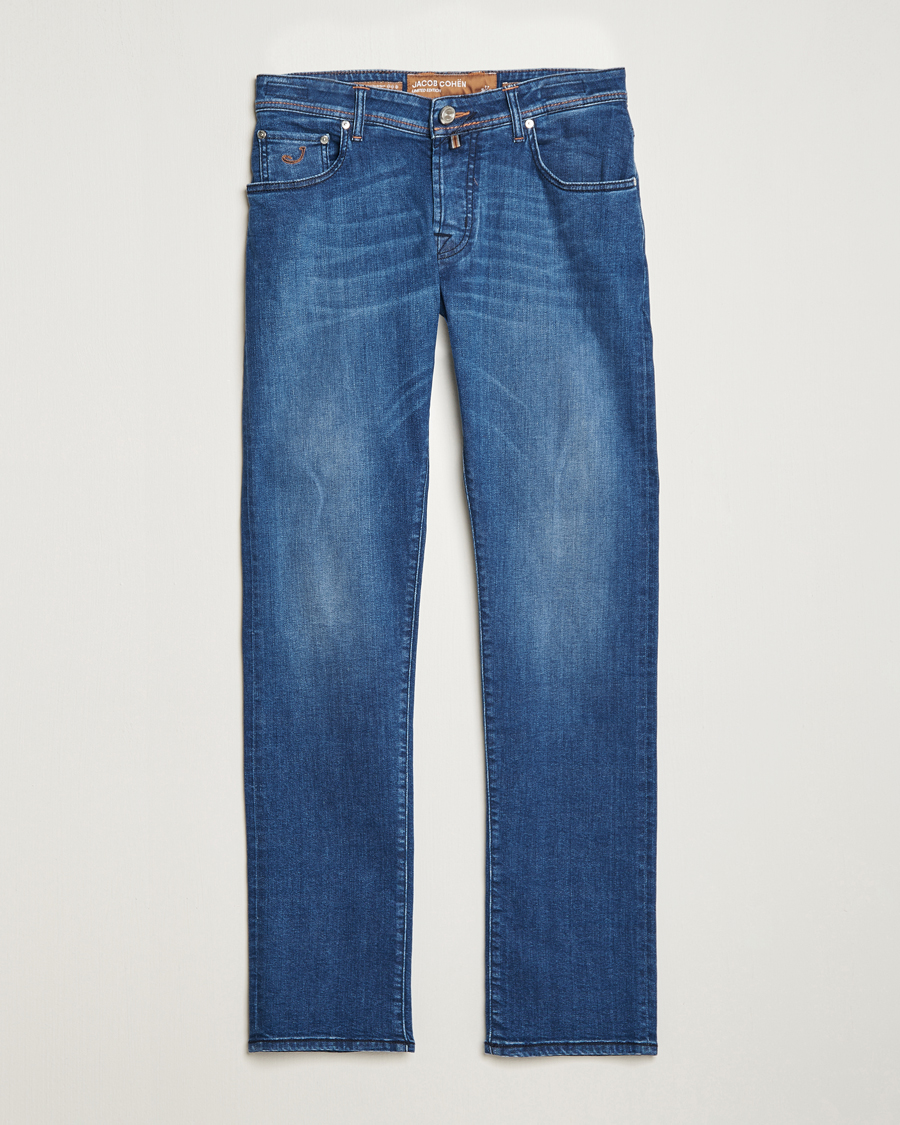 Herr | Jeans | Jacob Cohën | Nick Limited Edition Slim Fit Jeans Mid Blue