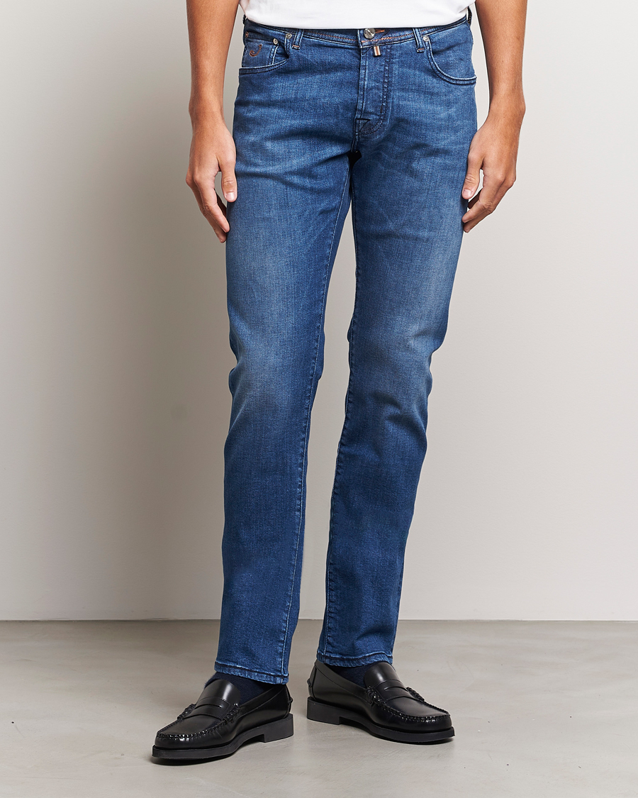 Herr | Jeans | Jacob Cohën | Nick Limited Edition Slim Fit Jeans Mid Blue