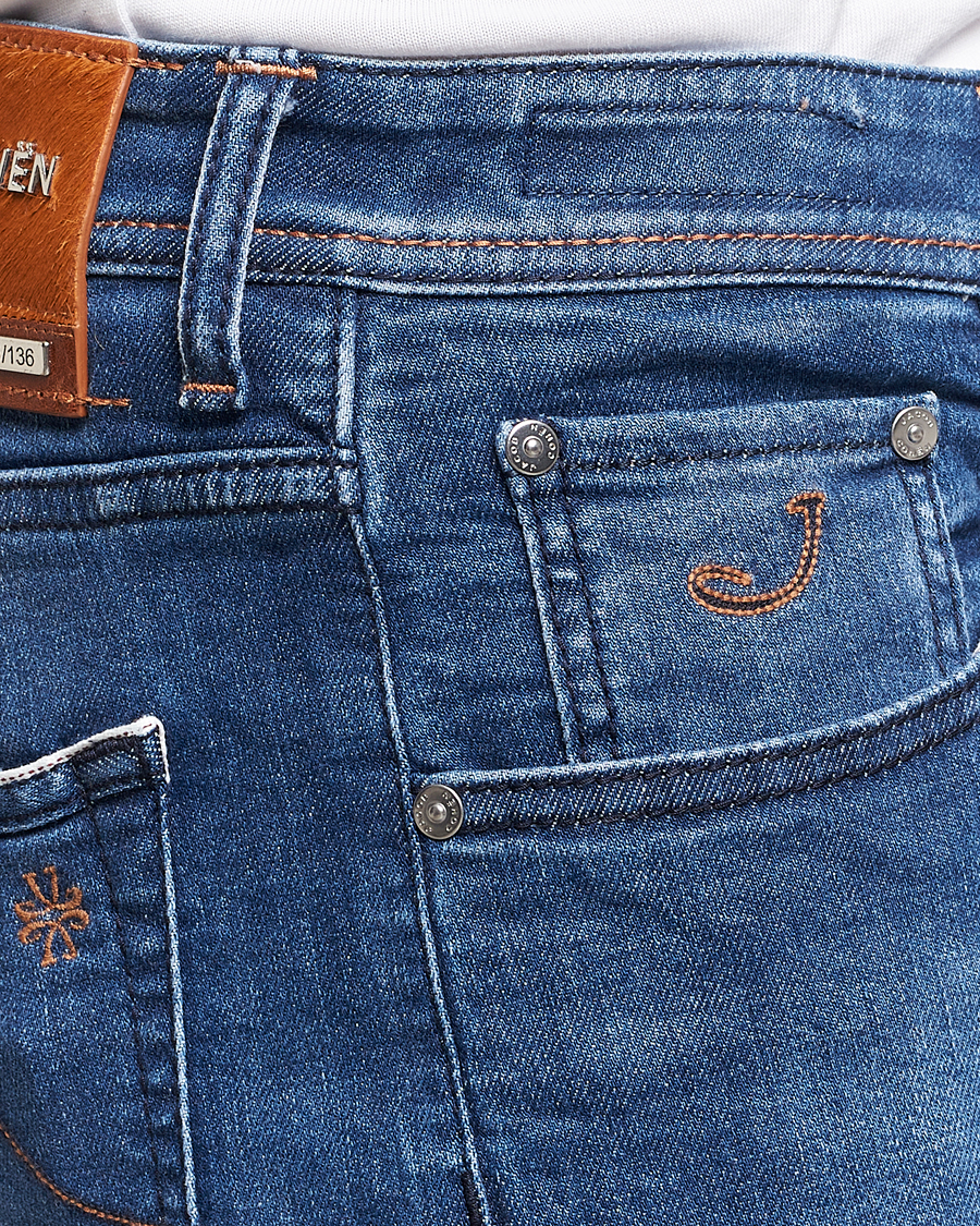 Herr | Jeans | Jacob Cohën | Nick Limited Edition Slim Fit Jeans Mid Blue