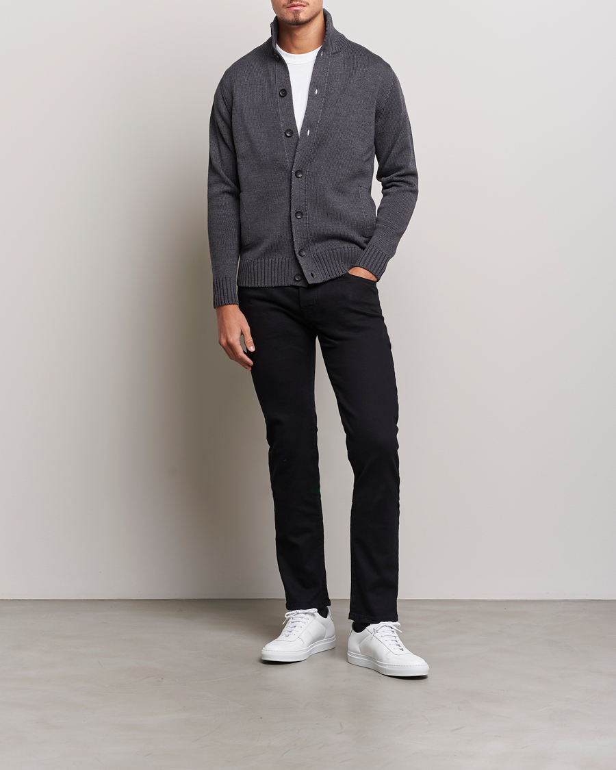 Herr | Jeans | Jacob Cohën | Nick Slim Fit Stretch Jeans Stay Black
