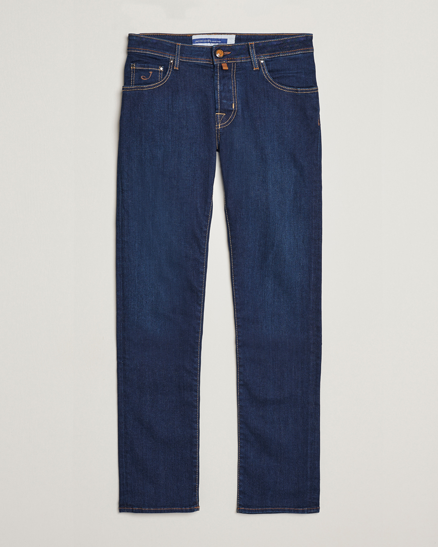 Herr | Jeans | Jacob Cohën | Nick Slim Fit Stretch Jeans Mid Blue