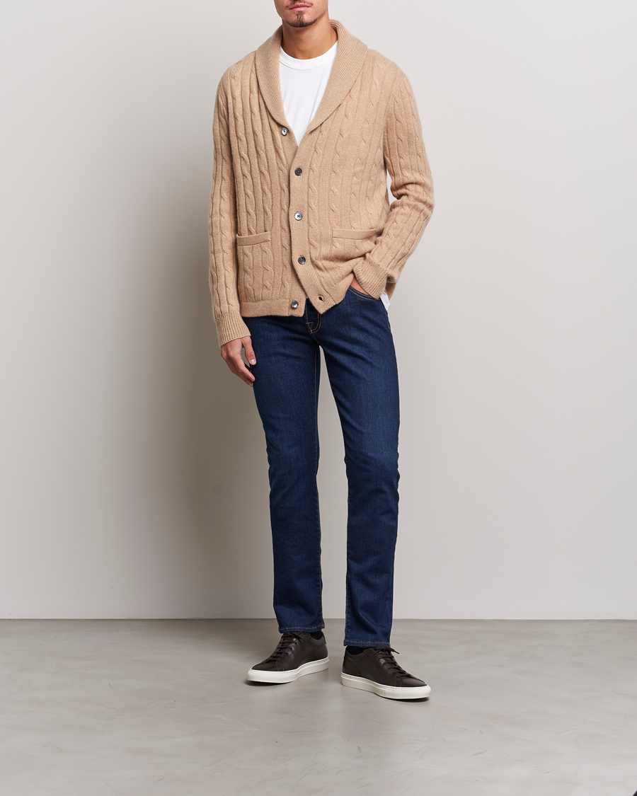 Herr | Jeans | Jacob Cohën | Nick Slim Fit Stretch Jeans Mid Blue