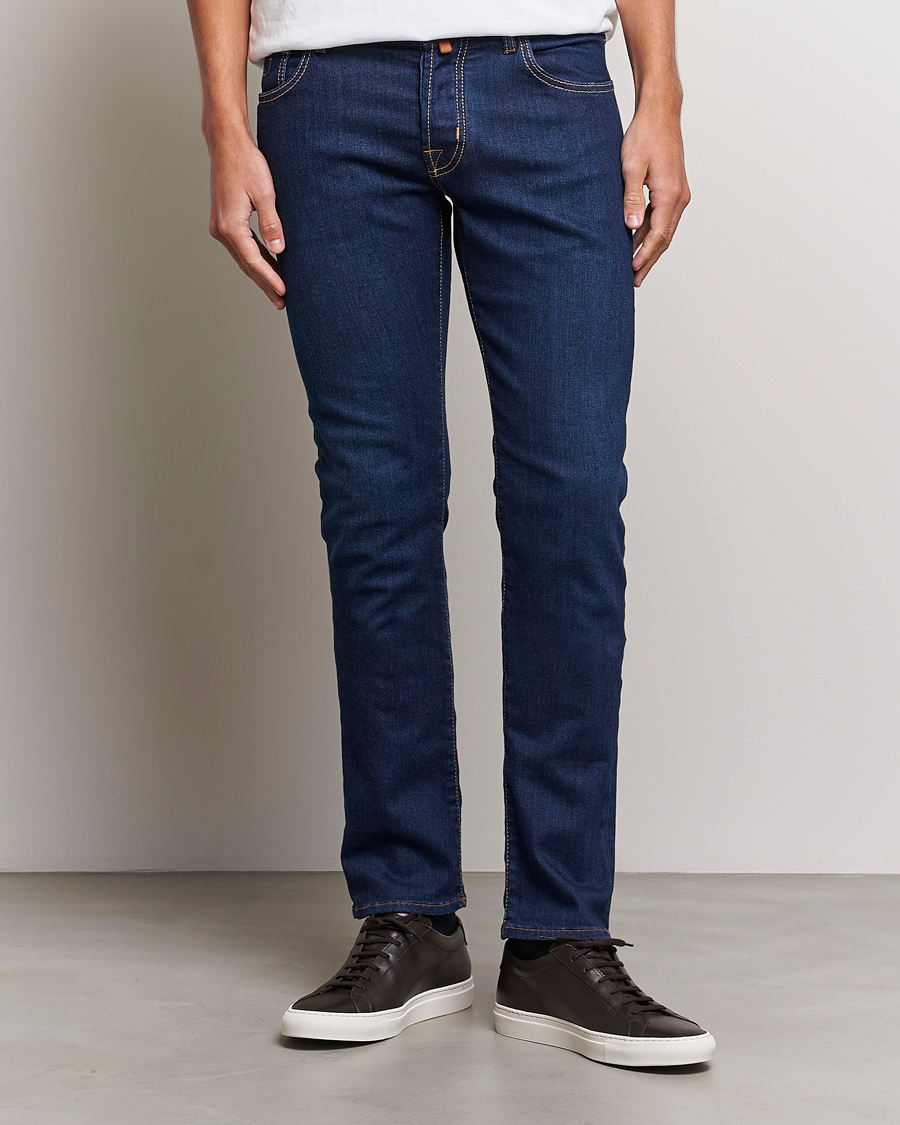Herr |  | Jacob Cohën | Nick Slim Fit Stretch Jeans Mid Blue