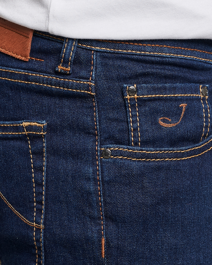 Herr | Jeans | Jacob Cohën | Nick Slim Fit Stretch Jeans Mid Blue
