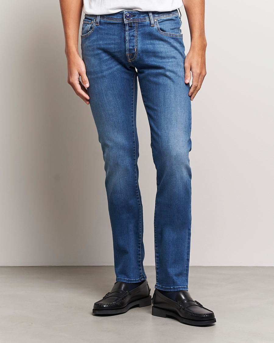 Herr | Jeans | Jacob Cohën | Nick Slim Fit Stretch Jeans Blue
