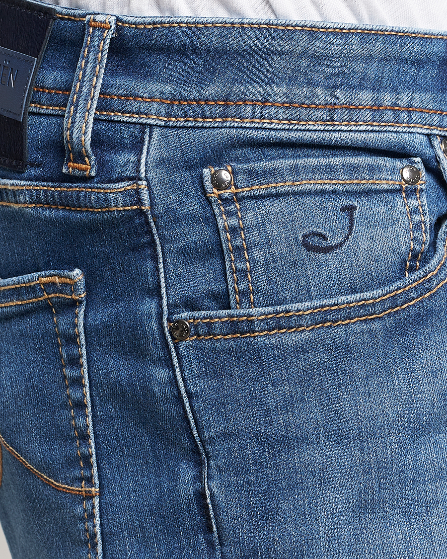 Herr | Jeans | Jacob Cohën | Nick Slim Fit Stretch Jeans Blue