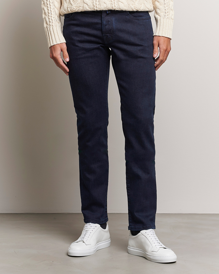 Herr | Jeans | Jacob Cohën | Nick Slim Fit Stretch Jeans Blue Black