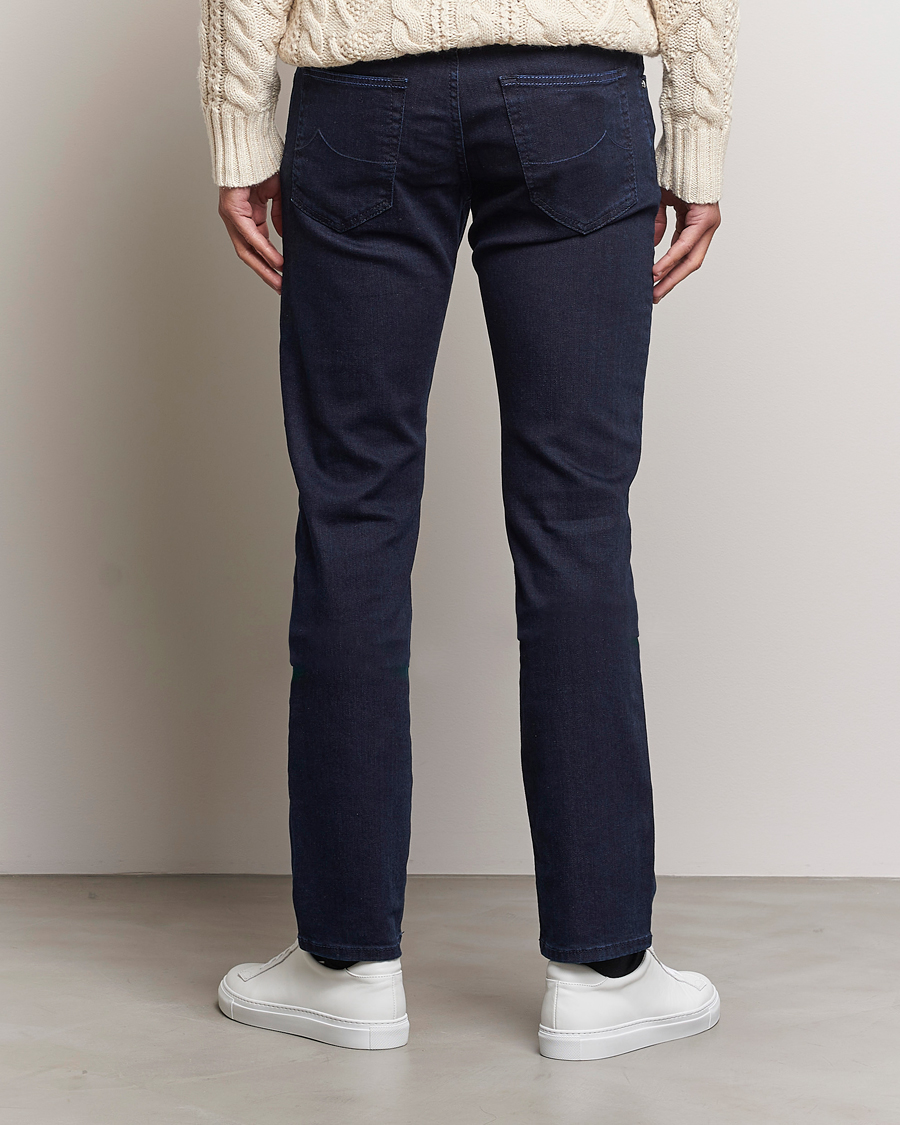 Herr | Jeans | Jacob Cohën | Nick Slim Fit Stretch Jeans Blue Black