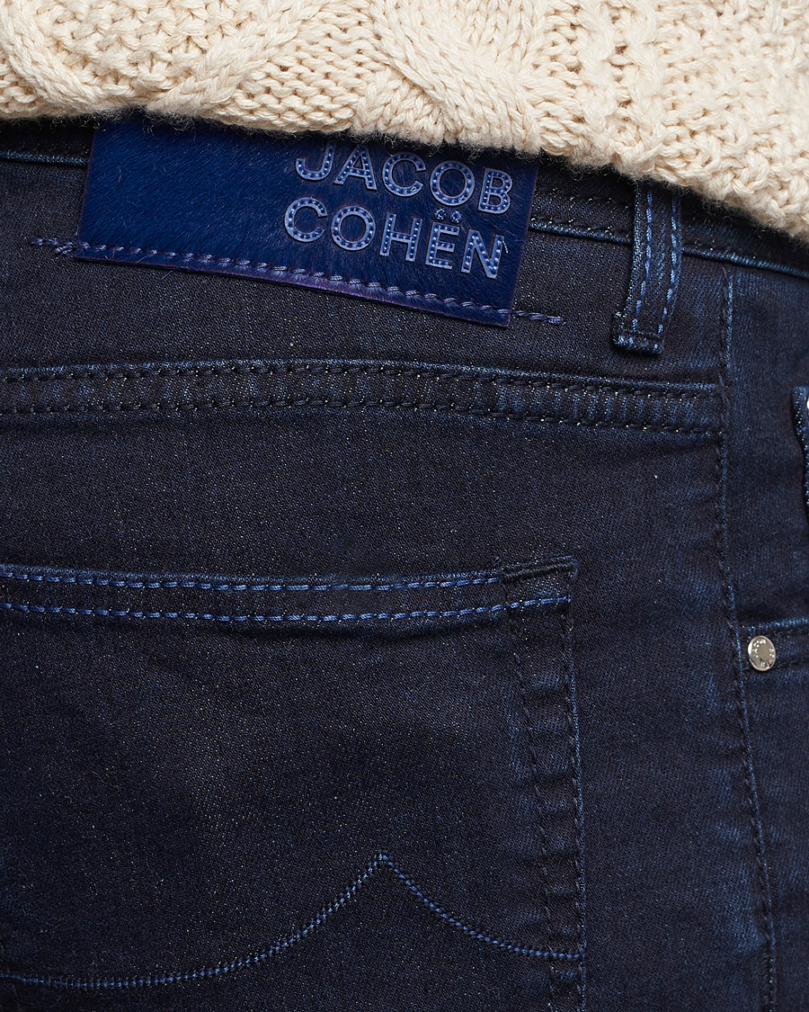 Herr | Jeans | Jacob Cohën | Nick Slim Fit Stretch Jeans Blue Black
