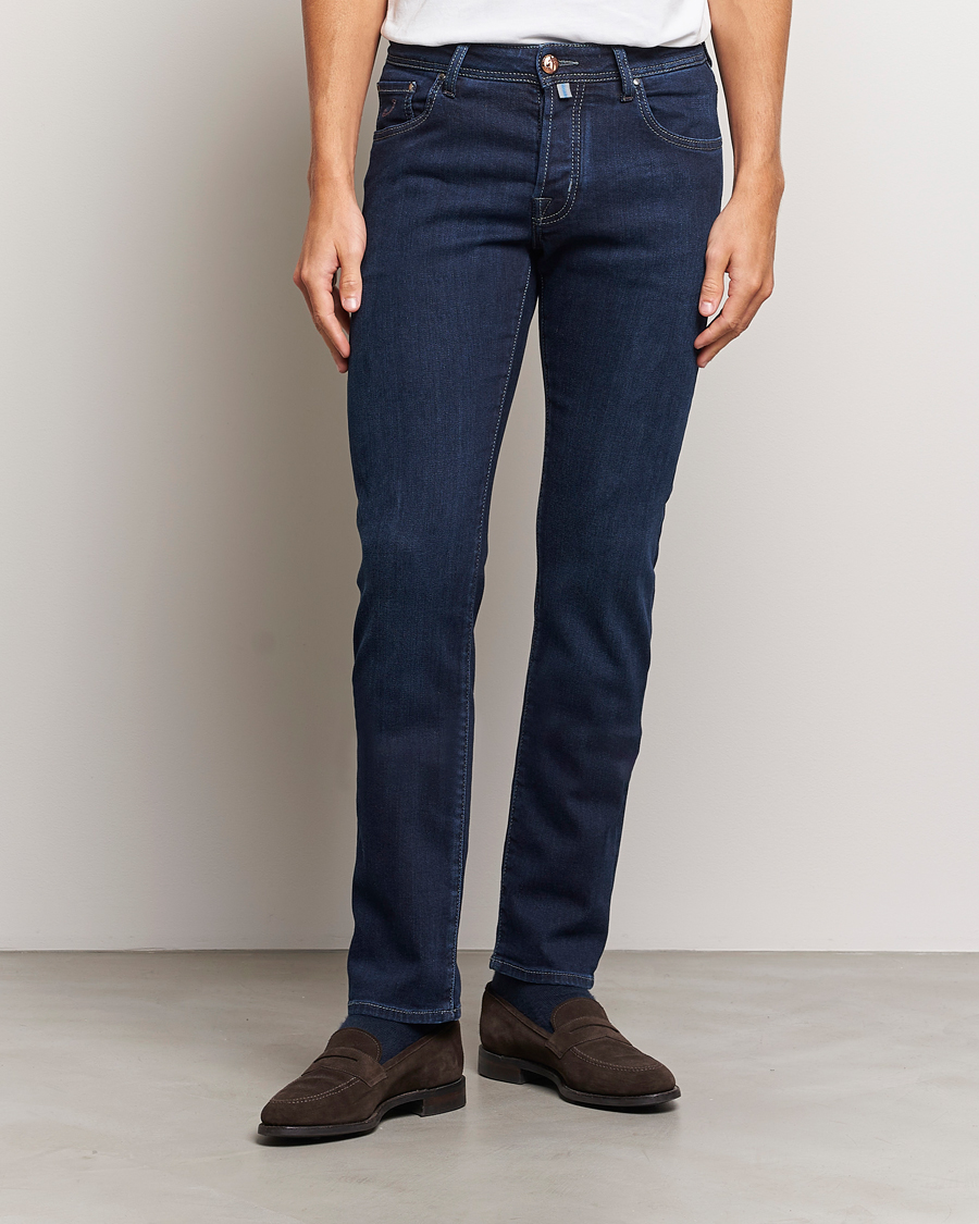 Herr |  | Jacob Cohën | Nick Slim Fit Stretch Jeans Dark Blue
