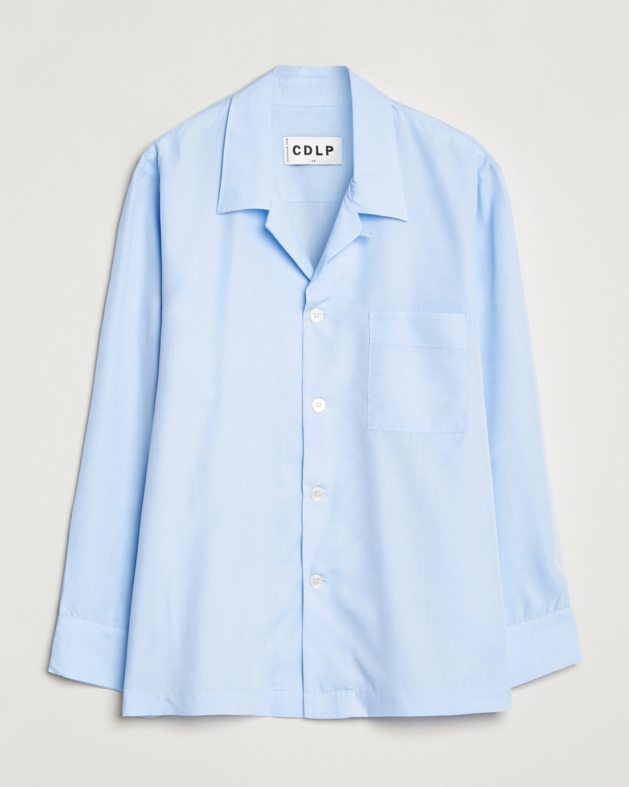 Herr | Pyjamas & Morgonrockar | CDLP | Long Sleeve Pyjama Shirt Sky Blue