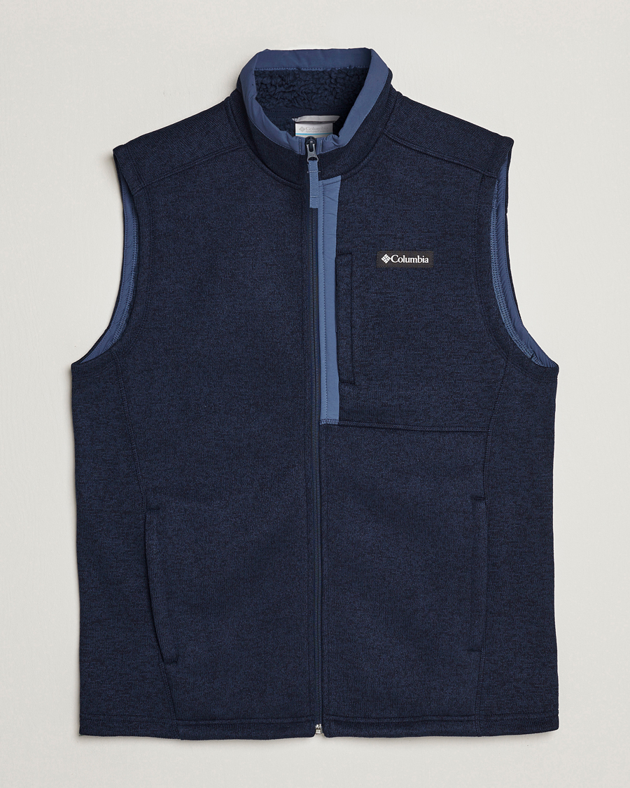 Herr | Tröjor | Columbia | Sweater Weather Fleece Vest Navy Heather