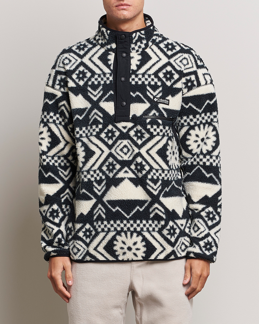 Herr | Fleecetröjor | Columbia | Helvetia Half Snap Fleece Black Checkered