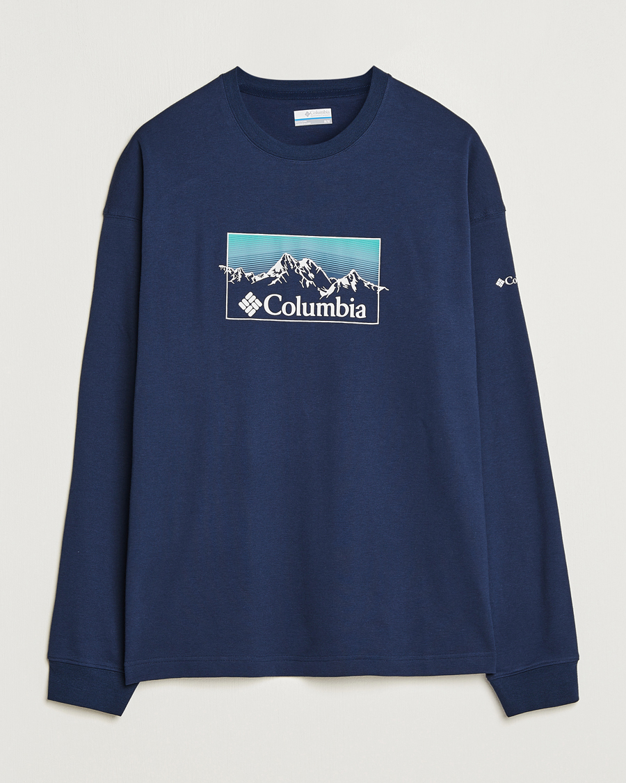 Herr | T-Shirts | Columbia | Duxbery Relaxed Long Sleeve T-Shirt Collegiate Navy