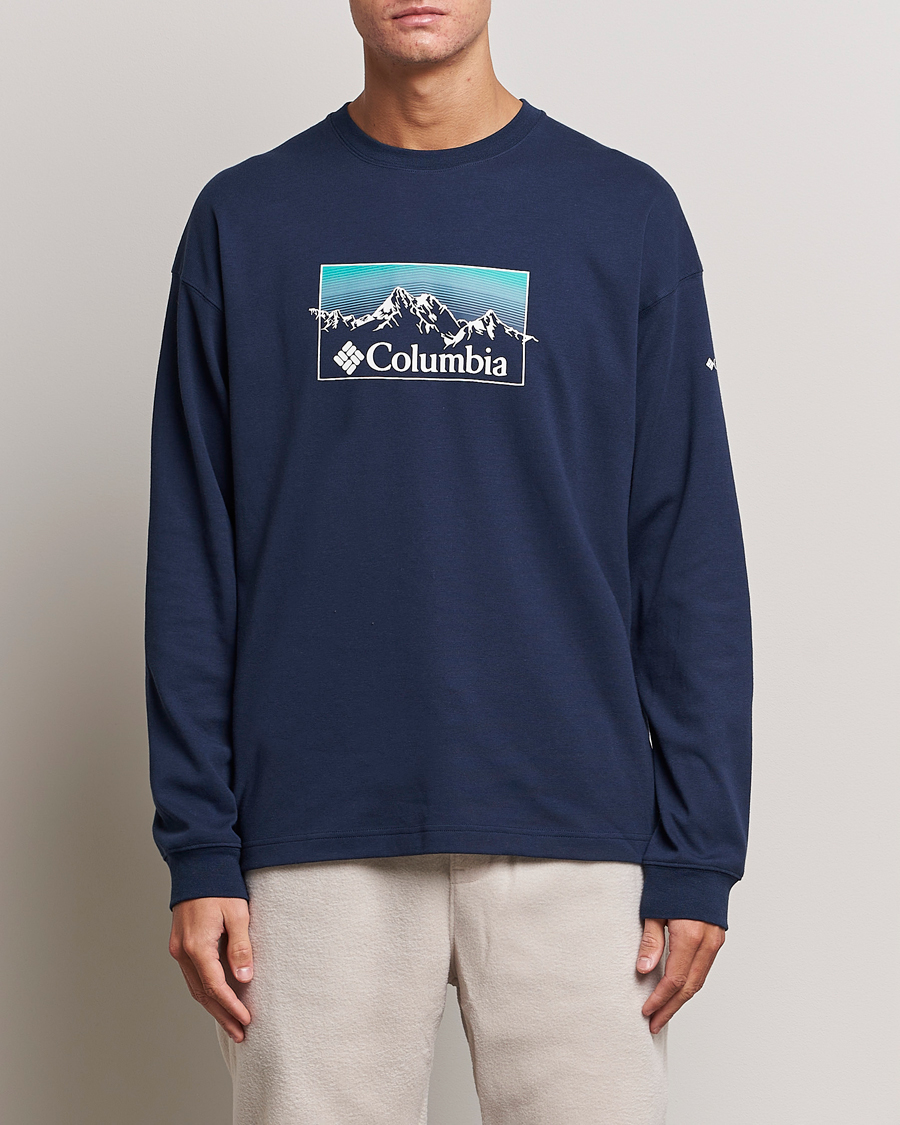 Herr | Långärmade t-shirts | Columbia | Duxbery Relaxed Long Sleeve T-Shirt Collegiate Navy