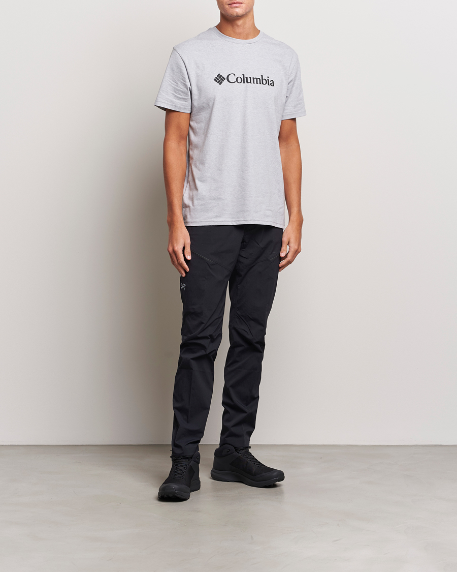 Herr | T-Shirts | Columbia | Organic Cotton Basic Logo T-Shirt Grey Heather