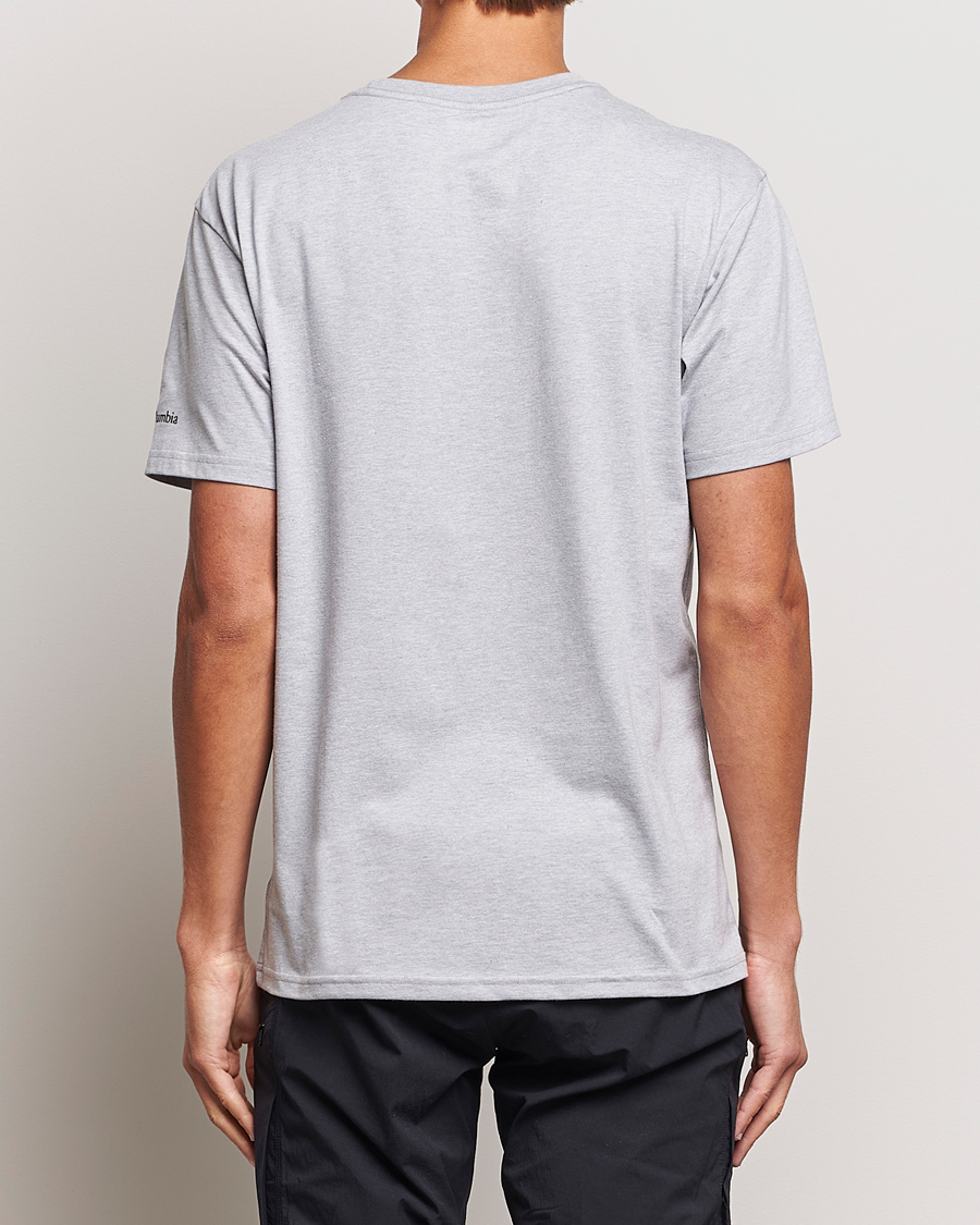 Herr | T-Shirts | Columbia | Organic Cotton Basic Logo T-Shirt Grey Heather