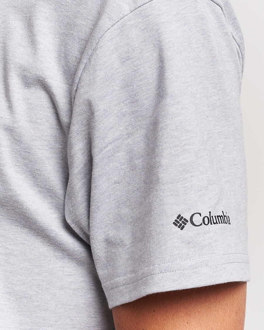 Herr | T-Shirts | Columbia | Organic Cotton Basic Logo T-Shirt Grey Heather