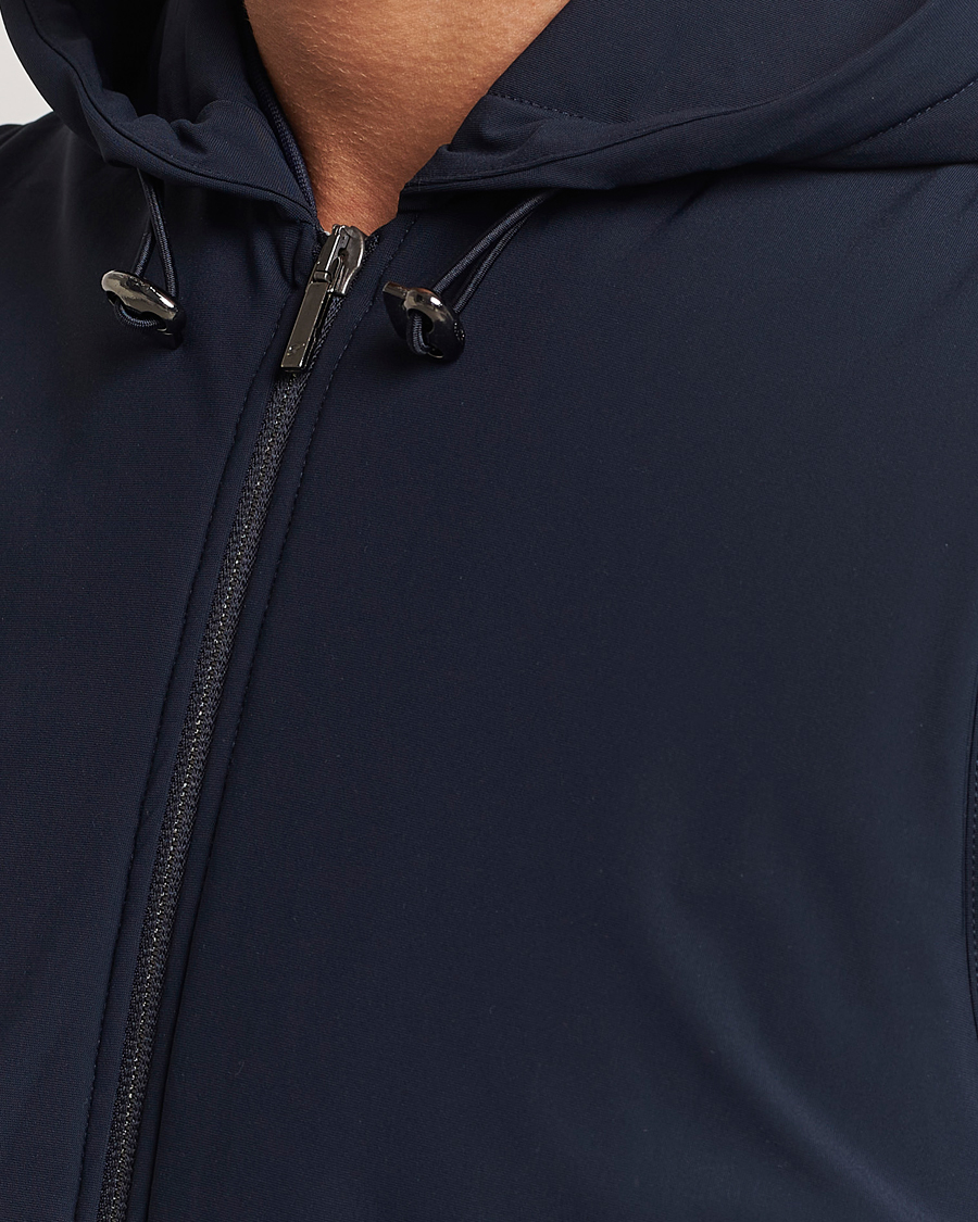 Herr | Jackor | Stenströms | Active Jersey Leisure Hood Vest Navy