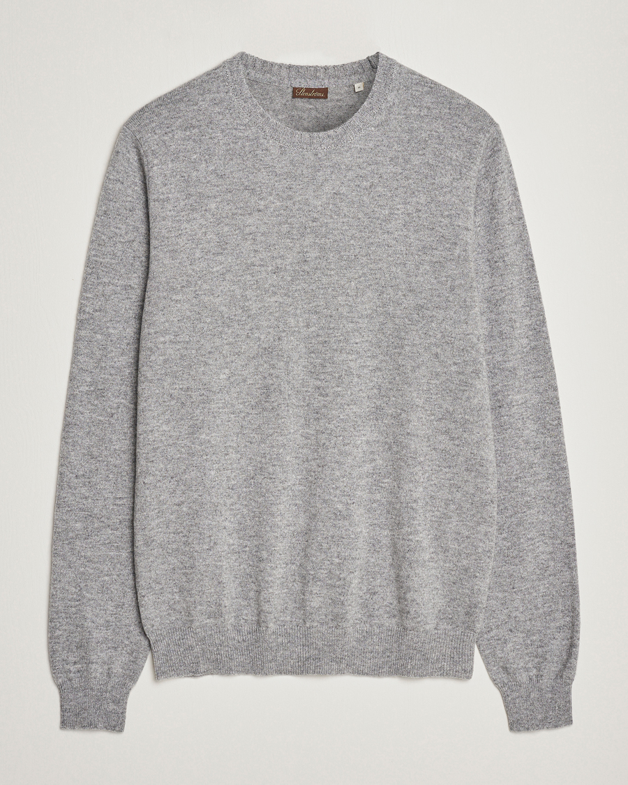 Herr | Tröjor | Stenströms | Cashmere Crewneck Grey