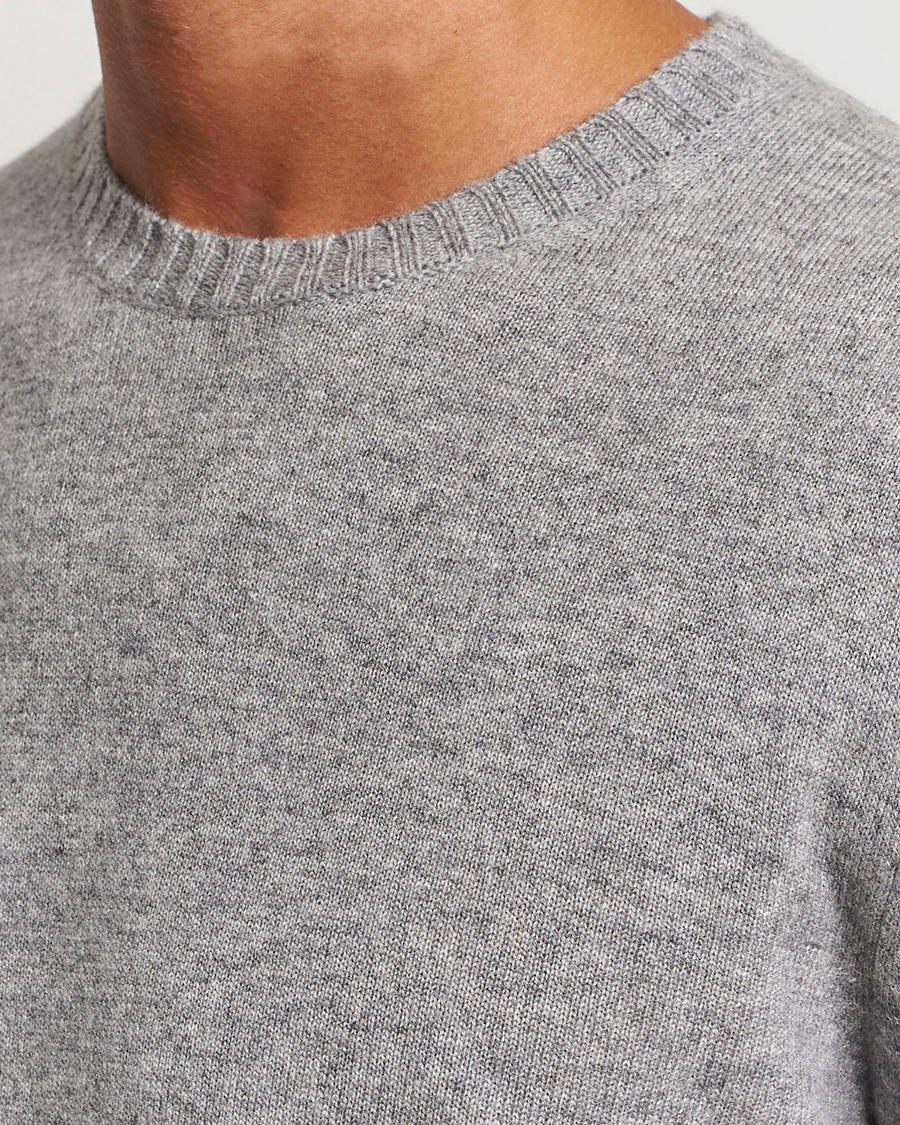 Herr | Tröjor | Stenströms | Cashmere Crewneck Grey