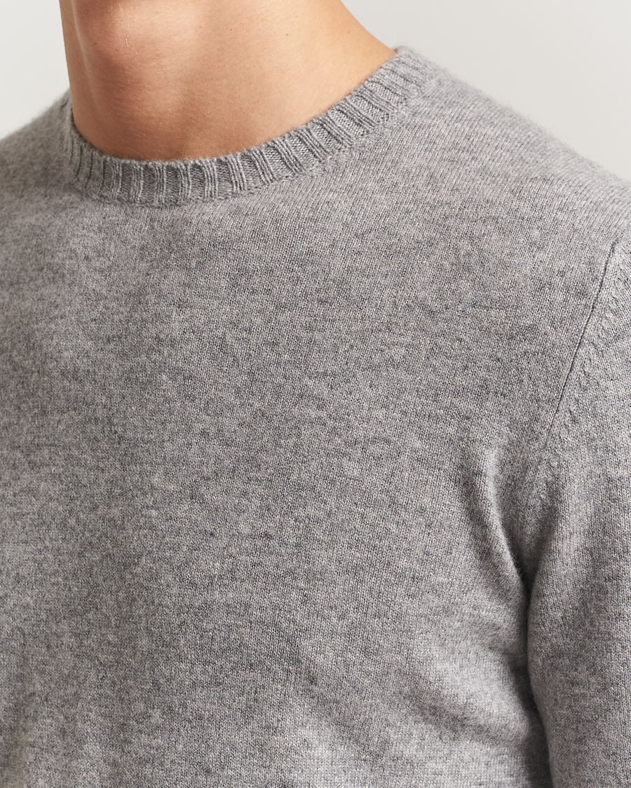 Herr | Tröjor | Stenströms | Cashmere Crewneck Grey
