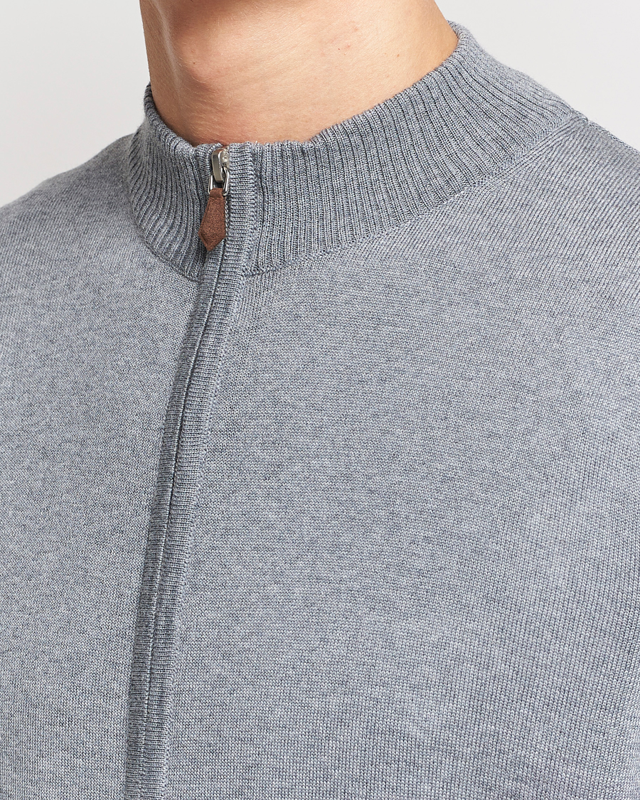 Herr | Tröjor | Stenströms | Merino Full Zip Grey