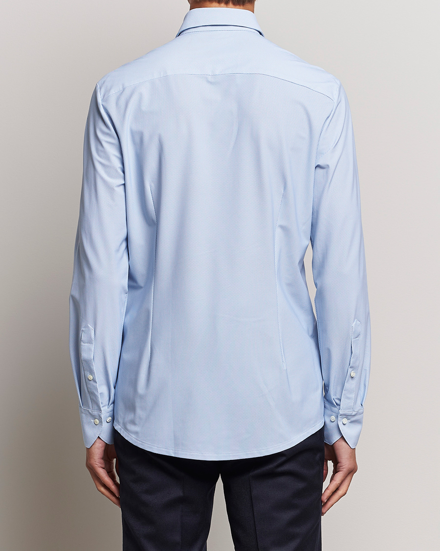 Herr | Skjortor | Stenströms | Slimline 4-Way Stretch Cut Away Shirt Light Blue