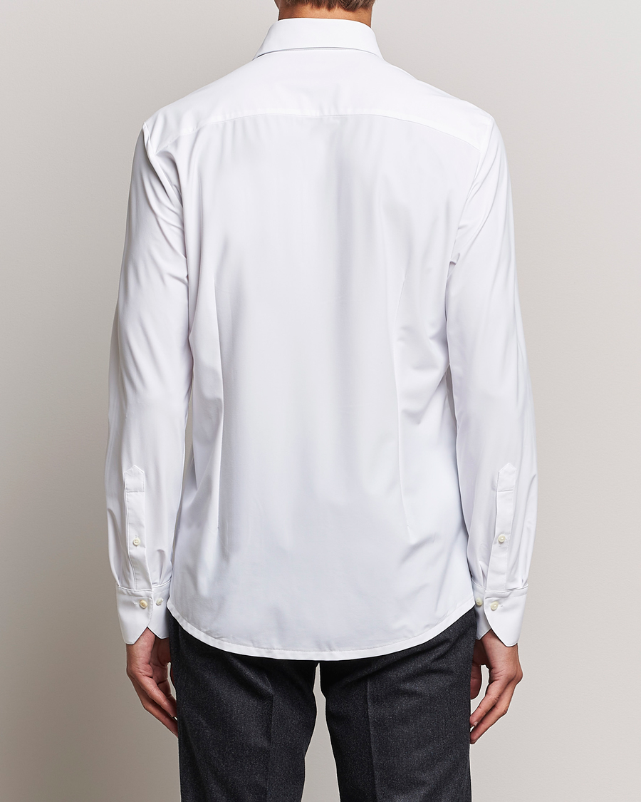 Herr | Skjortor | Stenströms | Slimline Cut Away 4-Way Stretch Shirt White