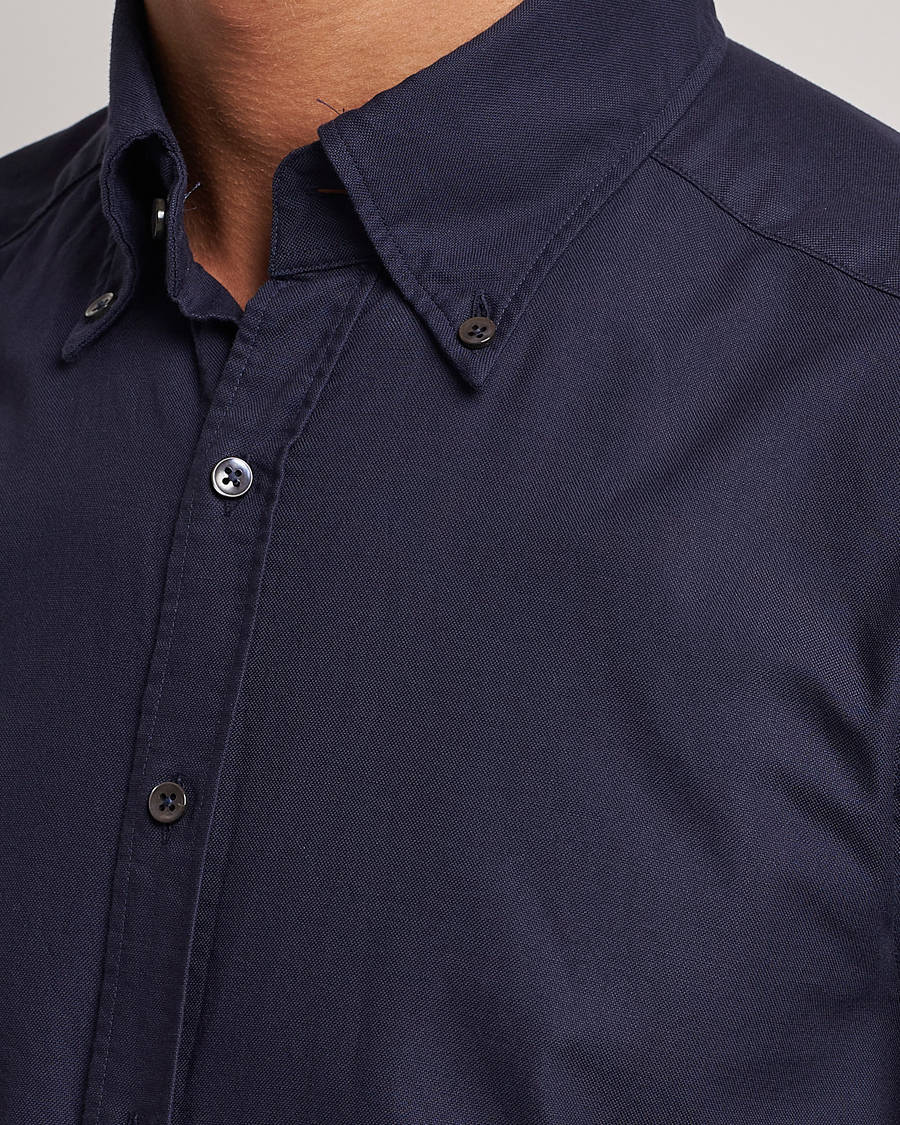 Herr | Skjortor | Stenströms | Slimline Oxford Shirt Navy