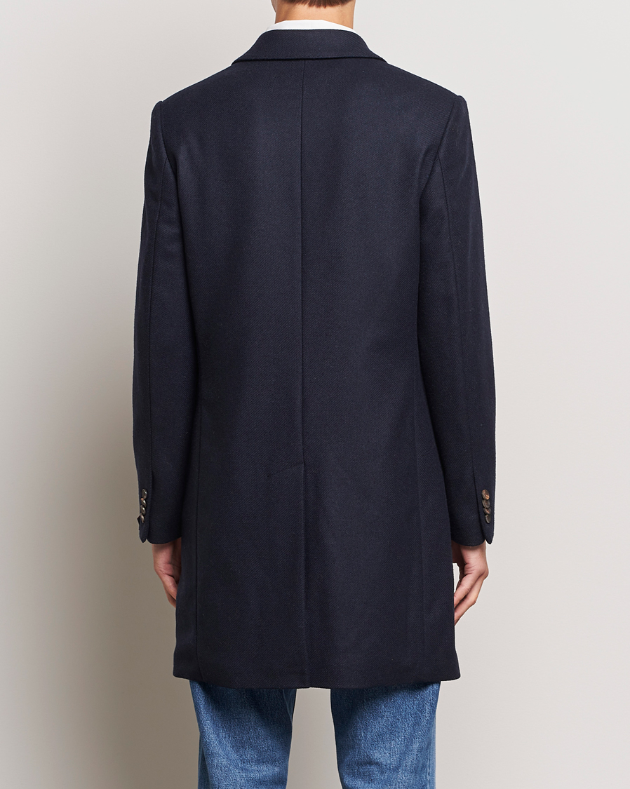 Herr | Jackor | Morris | Wool Coat Navy