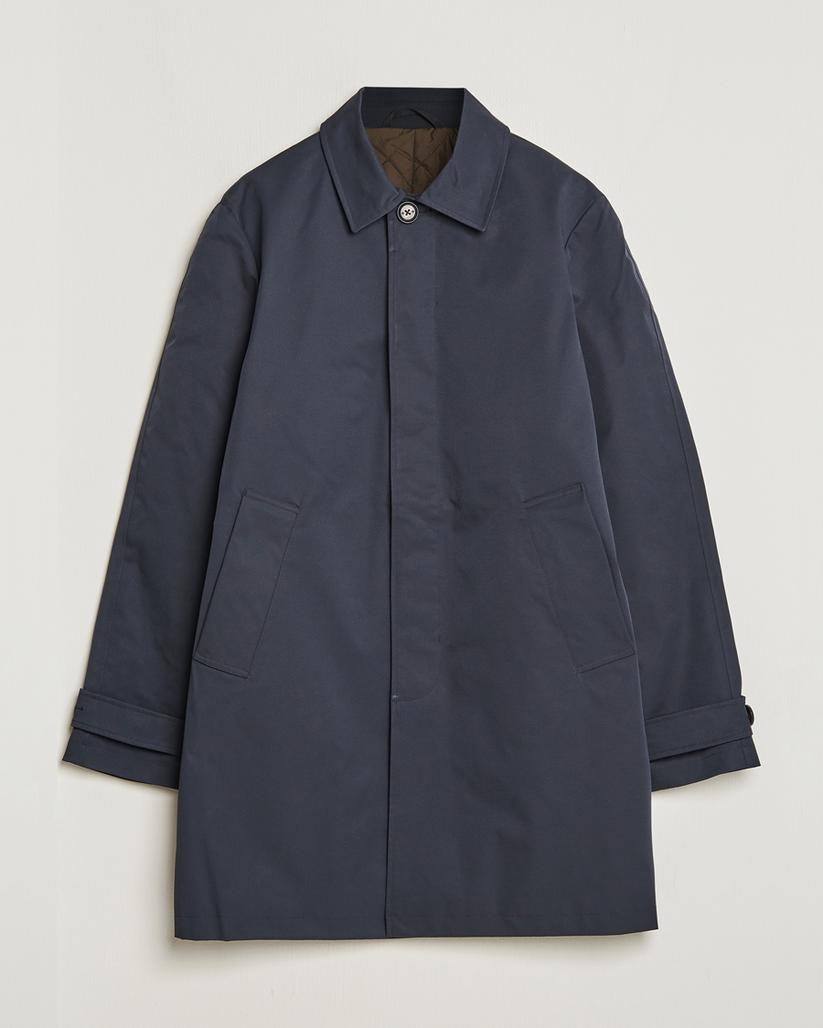 Herr | Jackor | Morris | Barlay Waterproof Car Coat Blue
