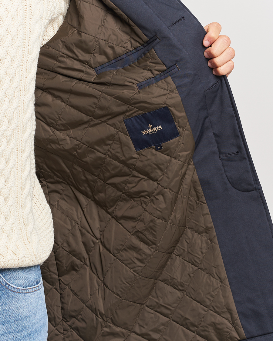 Herr | Jackor | Morris | Barlay Waterproof Car Coat Blue
