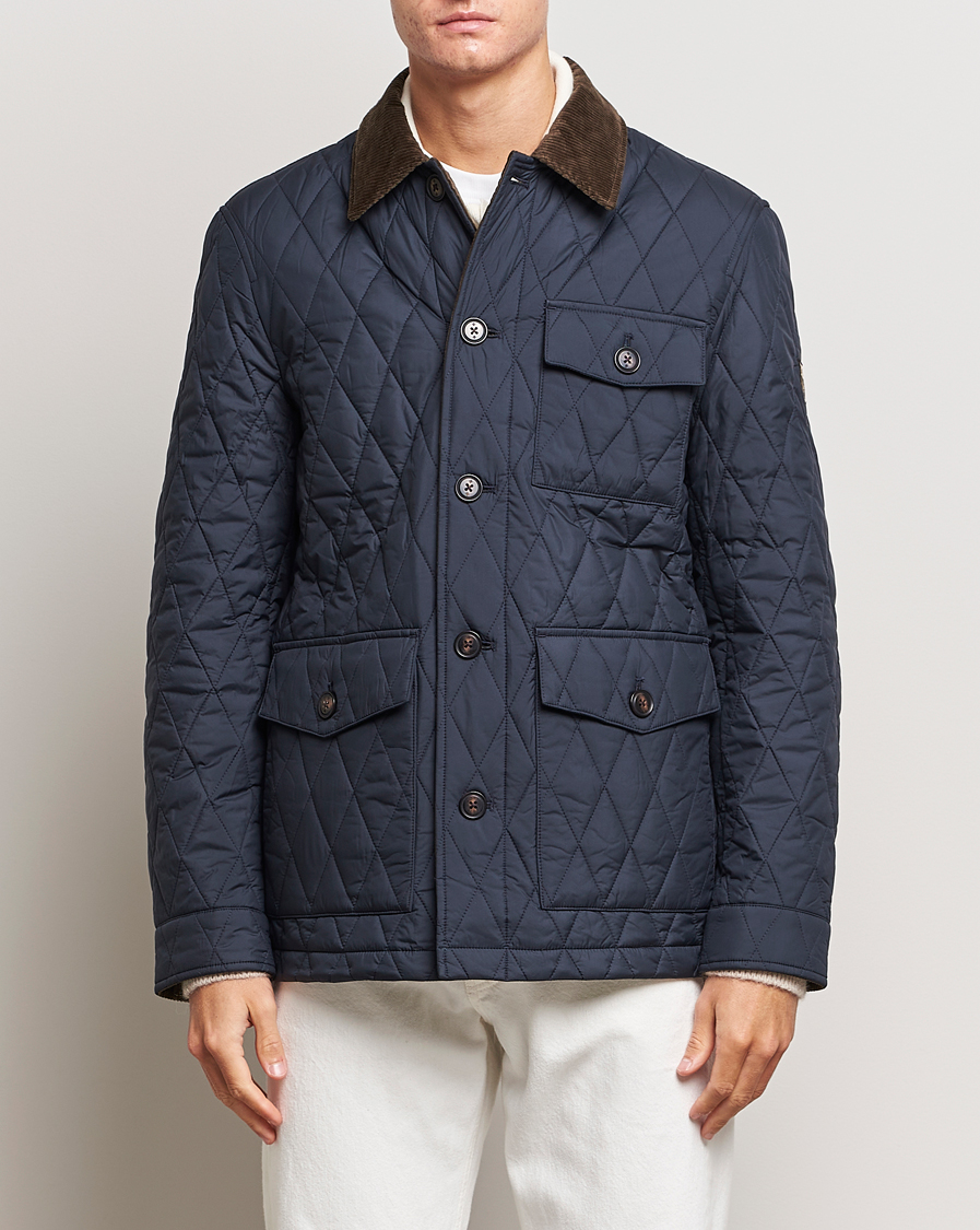 Herr |  | Morris | Thornhill Quilted Jacket Navy