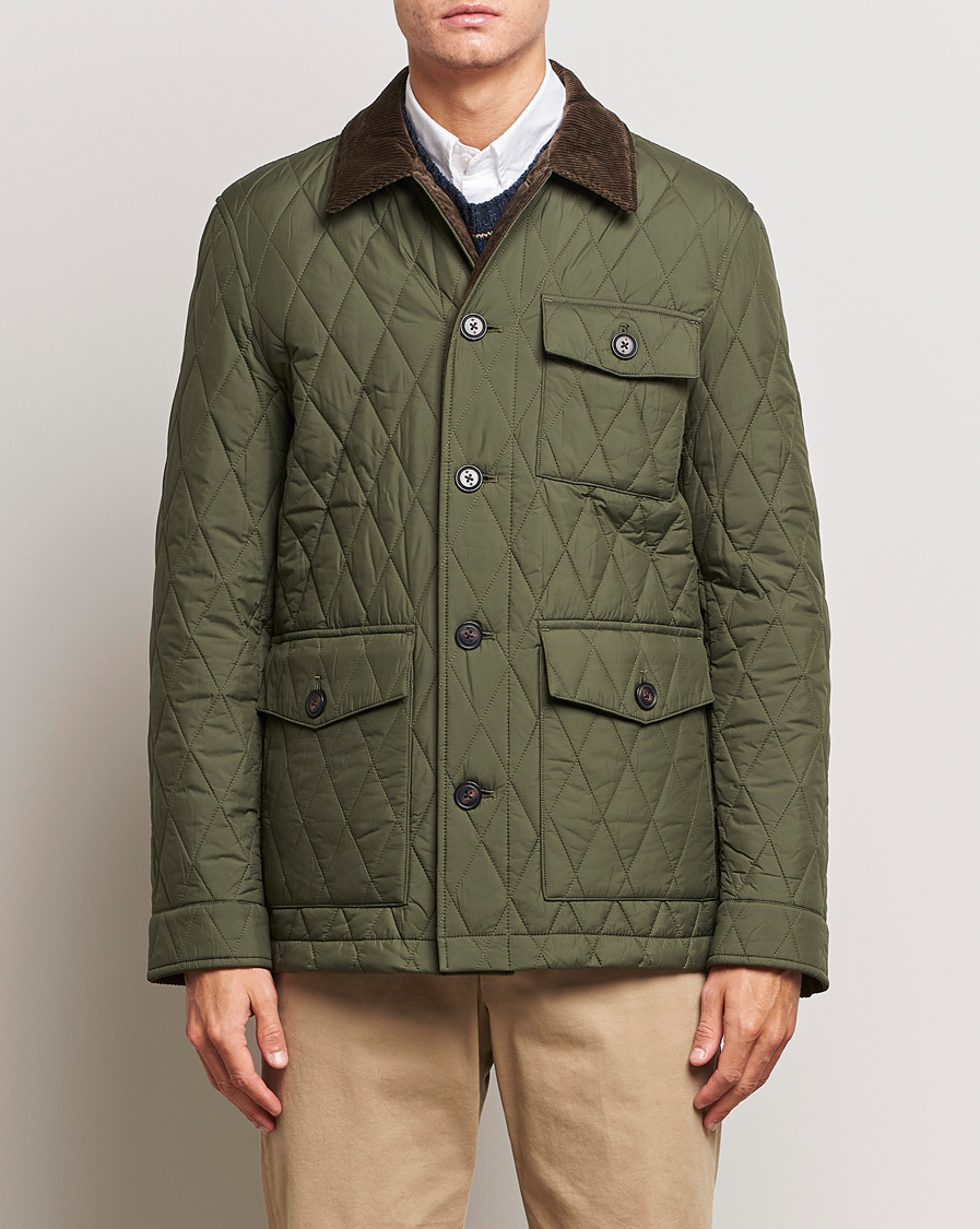 Herr | Quiltade jackor | Morris | Thornhill Quilted Jacket Olive