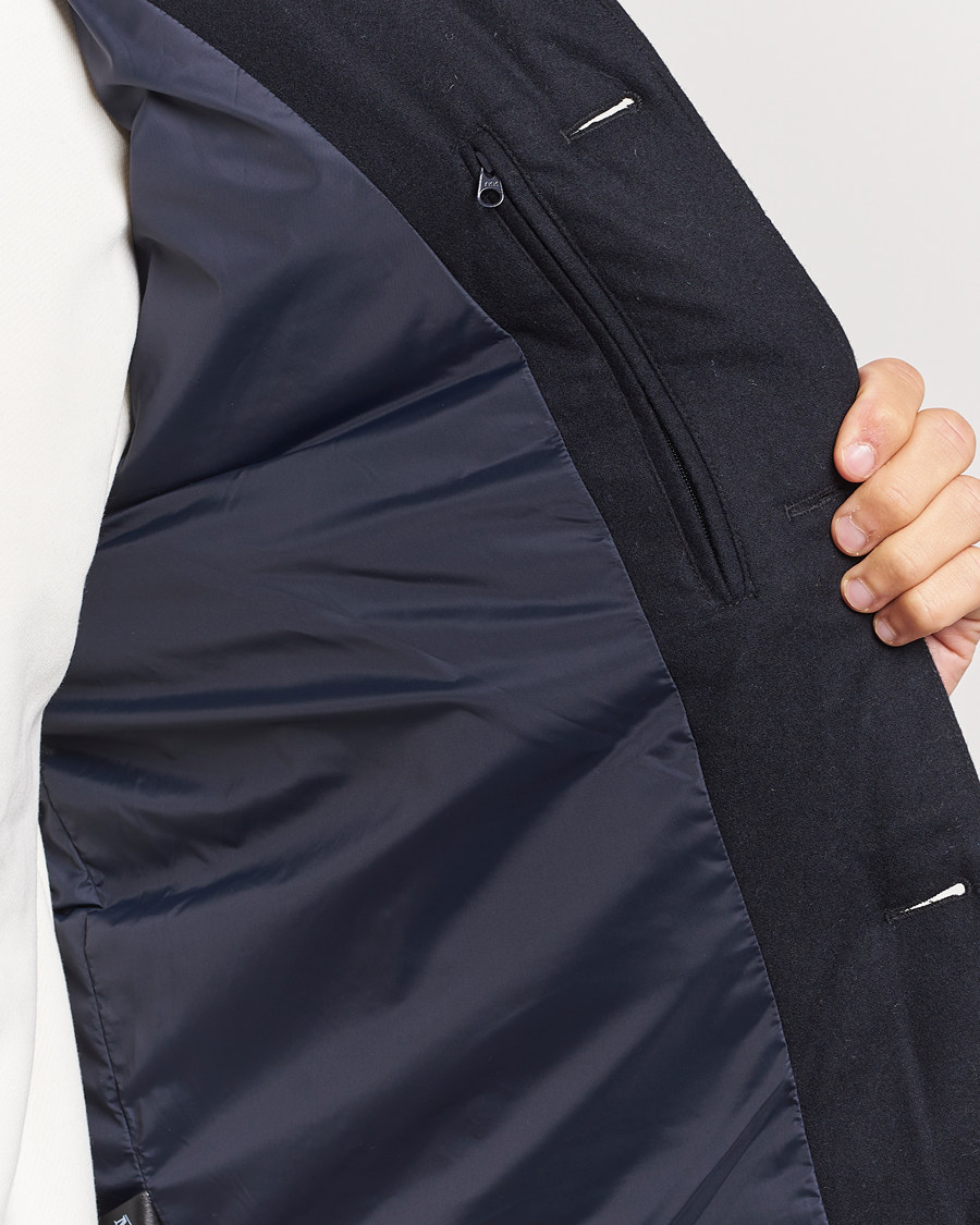 Herr | Jackor | Morris | Alston Wool Flanell Vest Blue