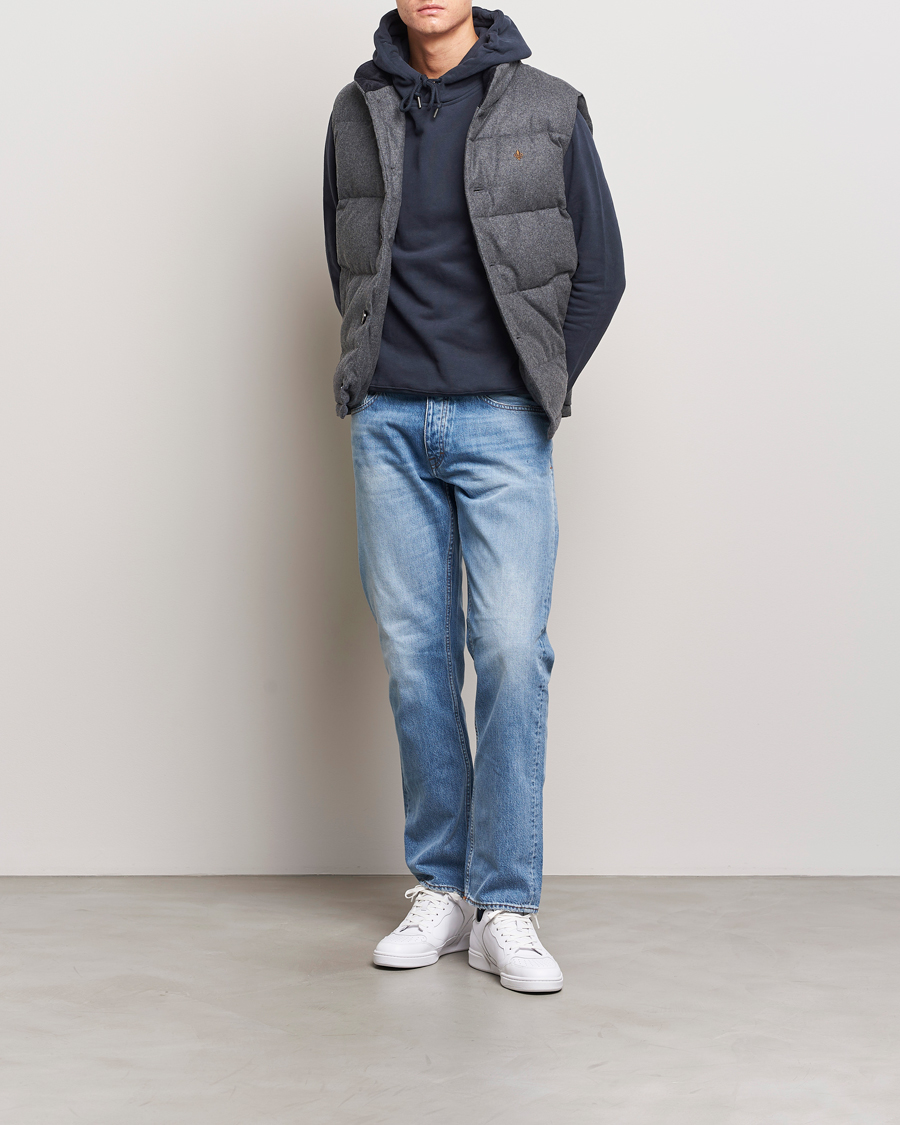 Herr | Jackor | Morris | Alston Wool Flanell Vest Grey