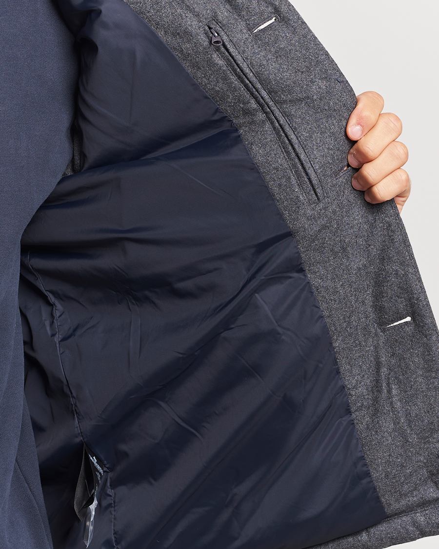 Herr | Jackor | Morris | Alston Wool Flanell Vest Grey