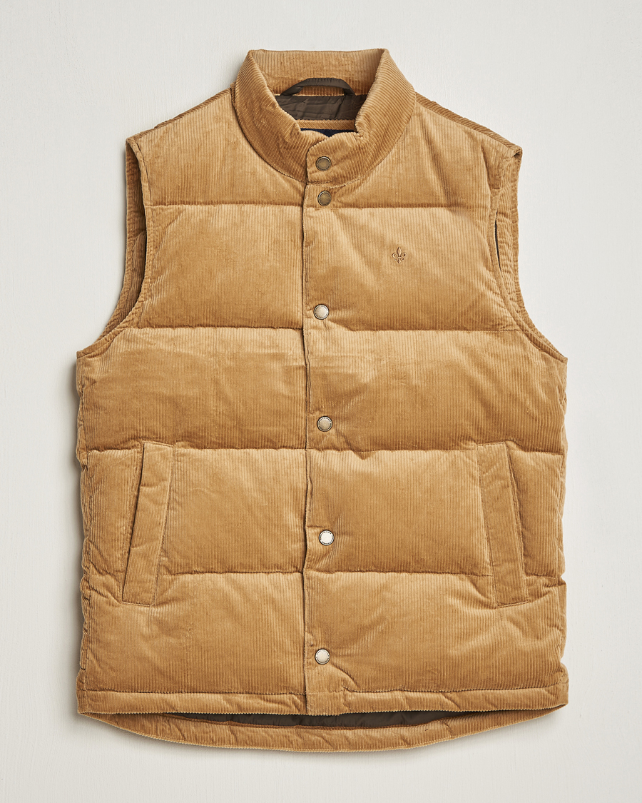 Herr | Jackor | Morris | Kirkby Cord Vest Beige