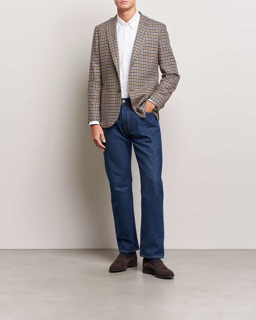 Herr | Kavajer | Morris | Archie Check Blazer Khaki
