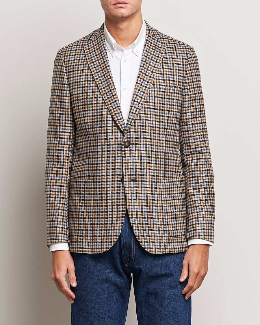 Herr | Kavajer | Morris | Archie Check Blazer Khaki