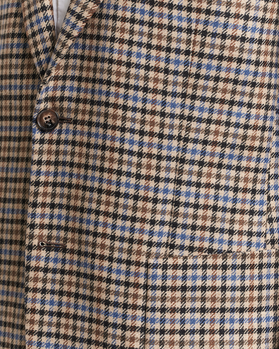 Herr | Kavajer | Morris | Archie Check Blazer Khaki