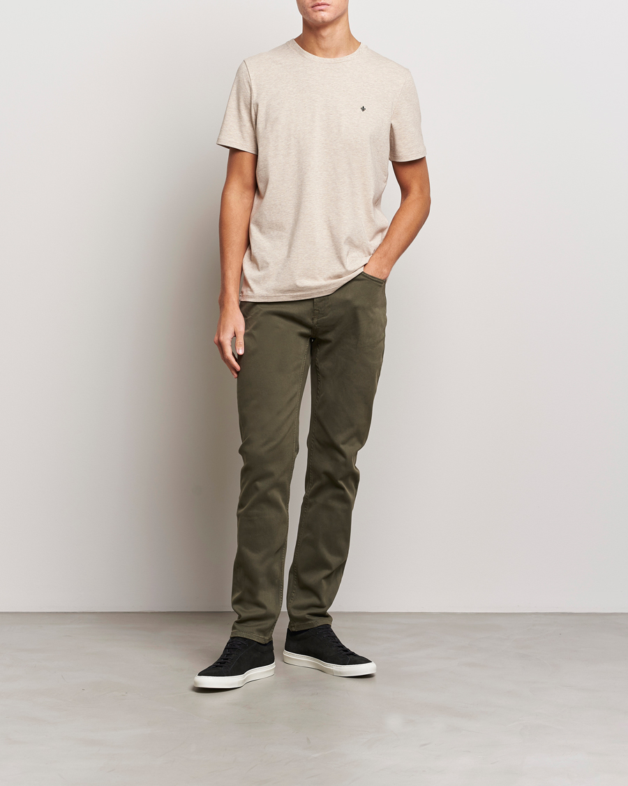 Herr | Byxor | Morris | James Brushed 5-Pocket Pant Olive