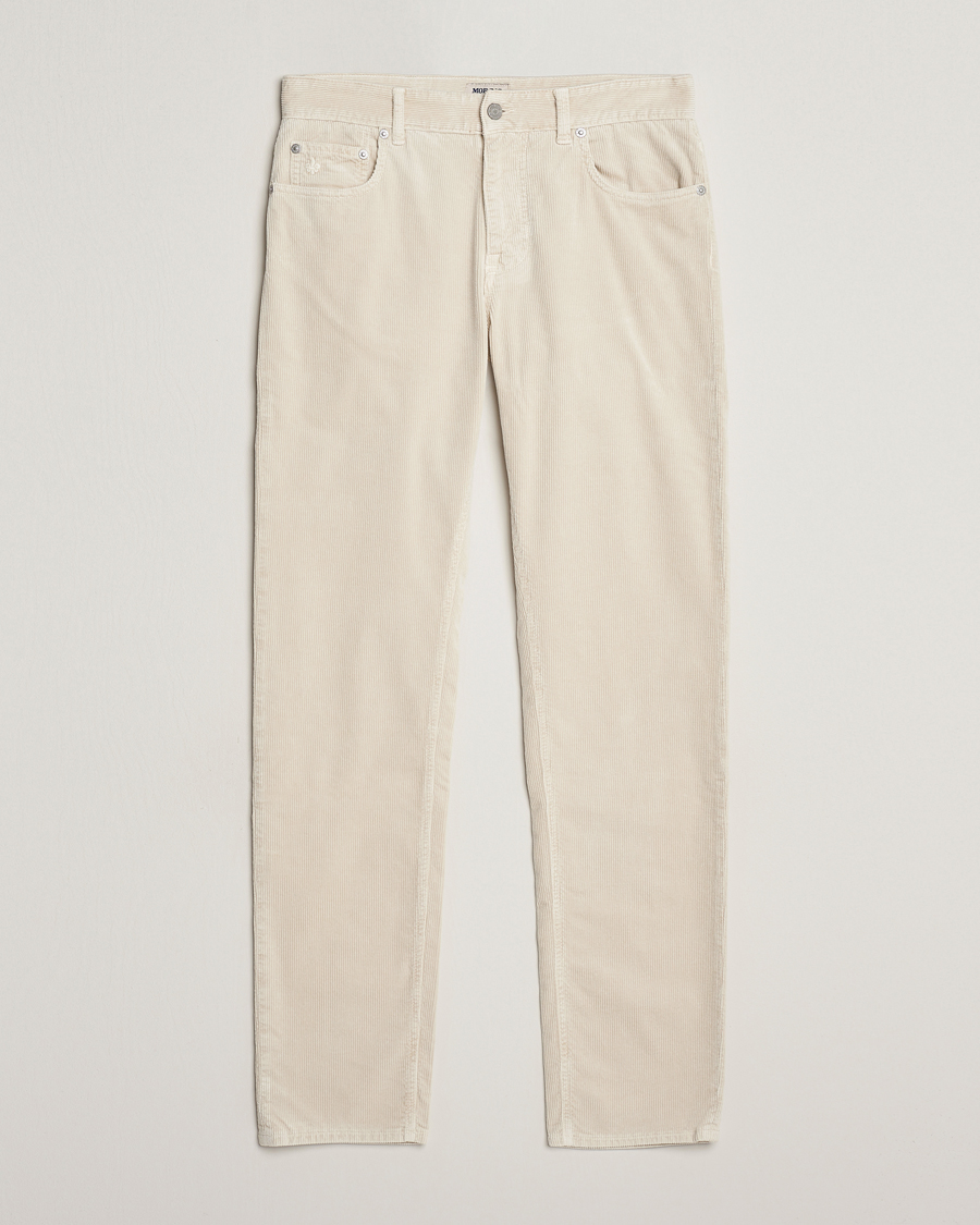Herr | Byxor | Morris | James Corduroy 5-Pocket Pant Off White