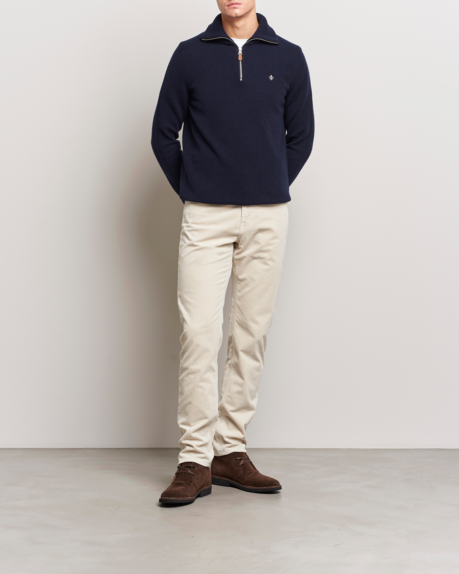 Herr | Byxor | Morris | James Corduroy 5-Pocket Pant Off White