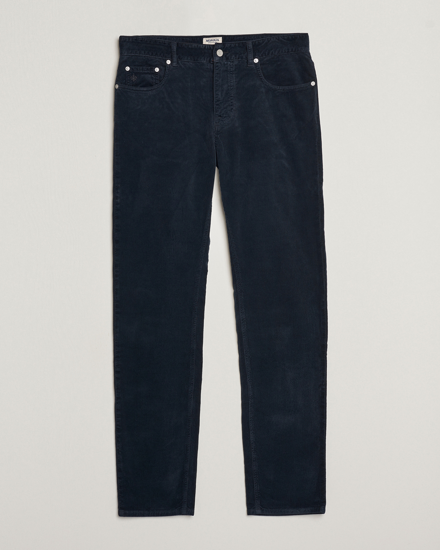 Herr | Byxor | Morris | James Corduroy 5-Pocket Pant Navy
